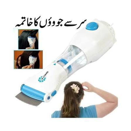 Original New V Comb Head Lice Machine With 4 Filter - Electronic Head Lice Removal Machine - Eggs Remover Hair Vacuums Machine for lice